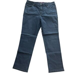 Gloria Vanderbilt Women's Size 12 Amanda 2.0 Slim Leg Dark Wash Jeans Denim Blue